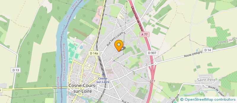 localisation de l'entreprise SCI A.N. à COSNE COURS SUR LOIRE