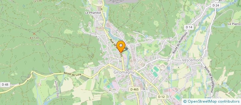 localisation de l'entreprise SCI A.N.A  GIROMAGNY