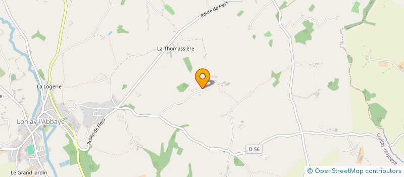 localisation de l'entreprise SCI A.N.B à LONLAY L'ABBAYE