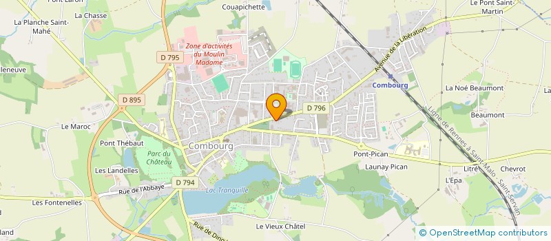 localisation de l'entreprise SCI A.N.C.  COMBOURG