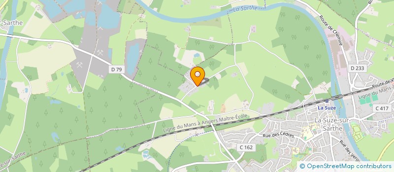 localisation de l'entreprise SCI  A.N.G.V.M  LA SUZE-SUR-SARTHE