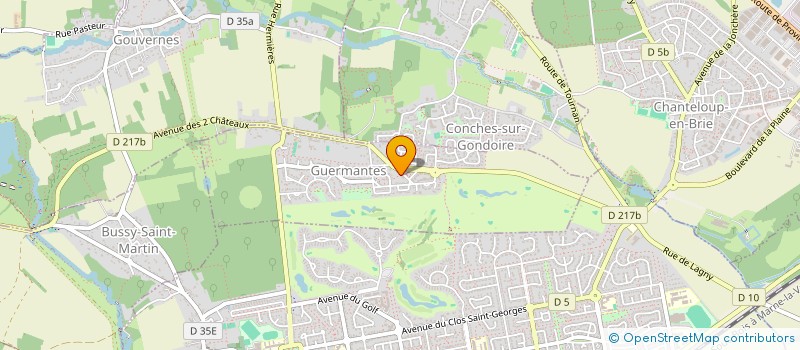 localisation de l'entreprise SCI A.N.V  GUERMANTES