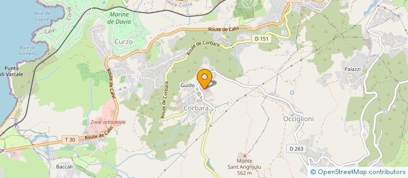 localisation de l'entreprise SCI A NOSTRA à CORBARA