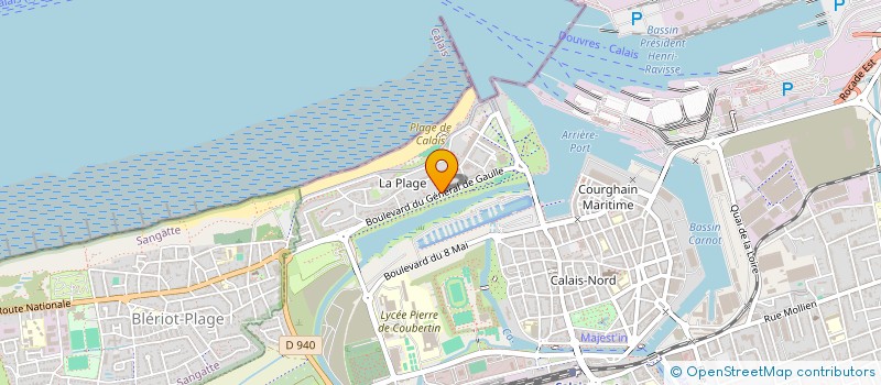 localisation de l'entreprise SCI A.O  CALAIS