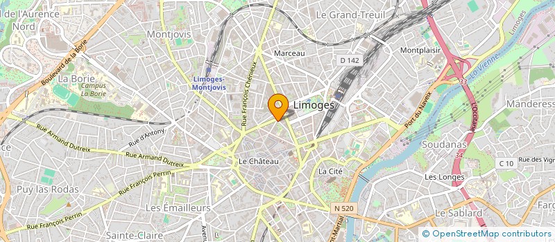 localisation de l'entreprise SCI A & O 87 à LIMOGES