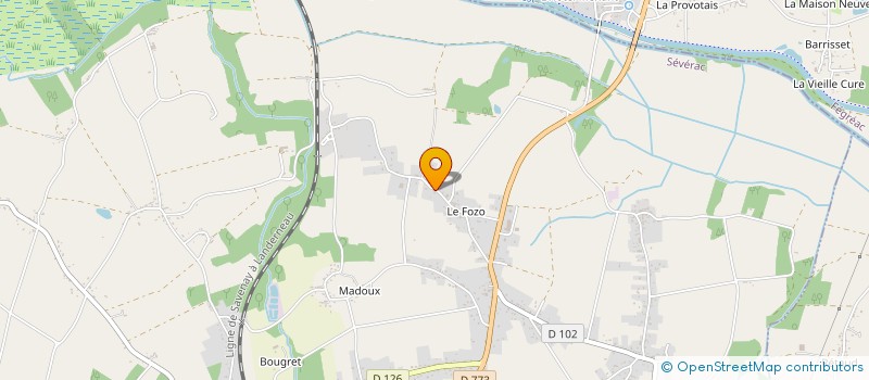 localisation de l'entreprise SCI A.O.B.  SEVERAC