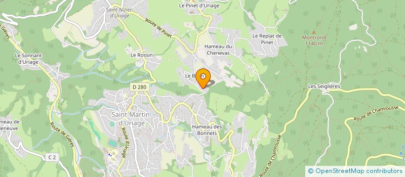 localisation de l'entreprise SCI A.O.I.C  SAINT-MARTIN-D'URIAGE