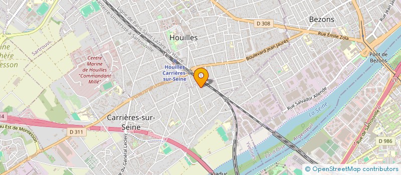 localisation de l'entreprise SCI A OZO  CARRIERES-SUR-SEINE