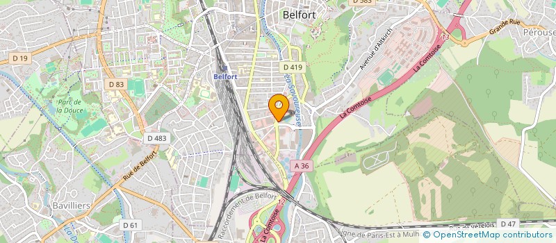 localisation de l'entreprise SCI A-P à BELFORT