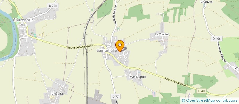 localisation de l'entreprise SCI A.P.A.A.  SAINTE-JULIE