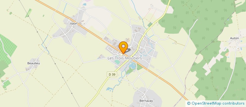 localisation de l'entreprise SCI A.P.E.M. FLEURS à LES TROIS-MOUTIERS
