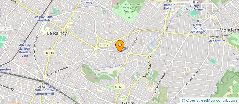 localisation de l'entreprise SCI A.P.F. à CLICHY-SOUS-BOIS