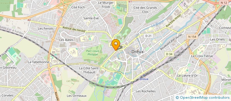 localisation de l'entreprise SCI A.P.J.L. SAINT THIBAULT à DREUX