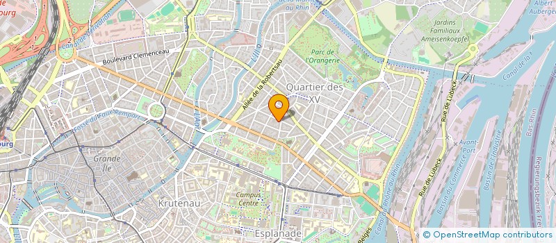 localisation de l'entreprise SCI A.P.K. THIERGARTEN  STRASBOURG