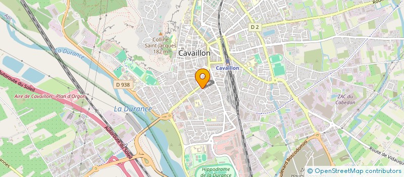 localisation de l'entreprise SCI A P M  CAVAILLON