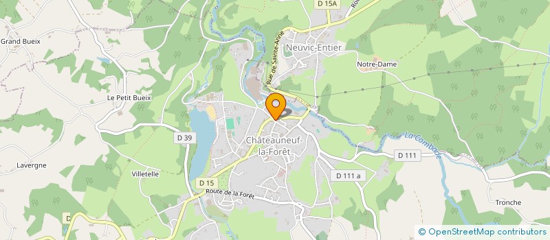 localisation de l'entreprise SCI A.P.M.S.  CHATEAUNEUF-LA-FORET