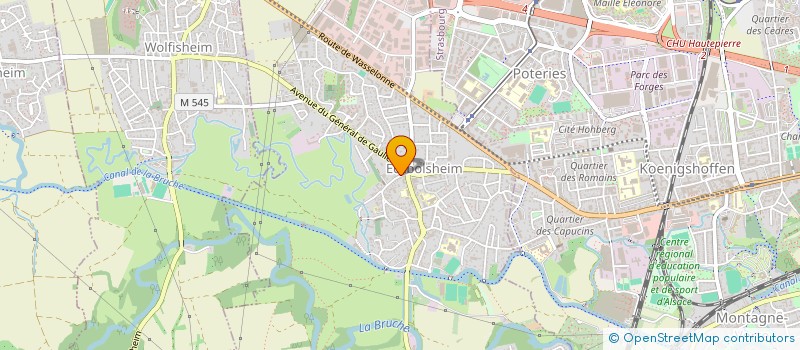 localisation de l'entreprise SCI A.P.O.  ECKBOLSHEIM