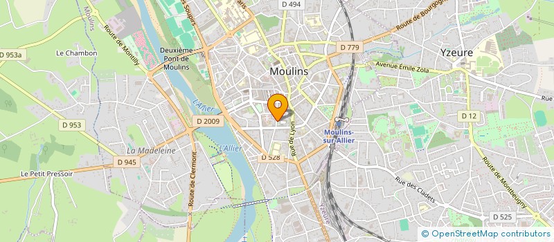 localisation de l'entreprise SCI A.P.R. à MOULINS