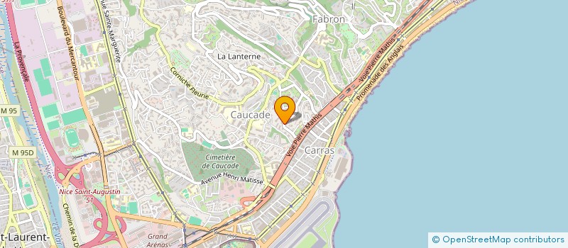 localisation de l'entreprise SCI A. PARMENTIER  NICE