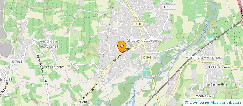 localisation de l'entreprise SCI A. R. C  CHAZAY-D'AZERGUES