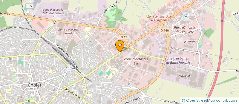 localisation de l'entreprise SCI A.R.C à CHOLET