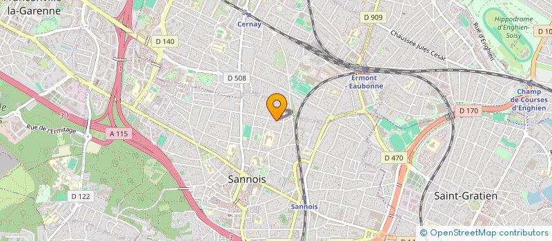 localisation de l'entreprise SCI A.R.D.  SANNOIS