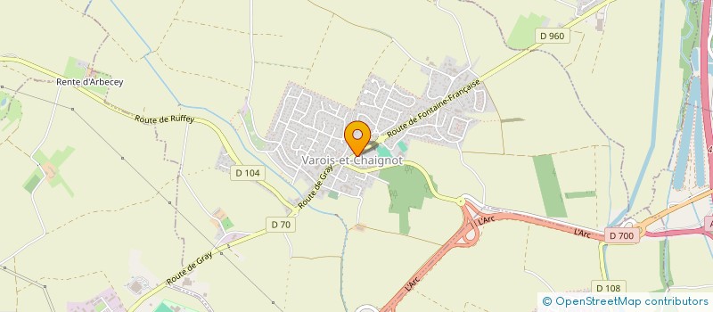 localisation de l'entreprise SCI A.R.D.S.  VAROIS-ET-CHAIGNOT