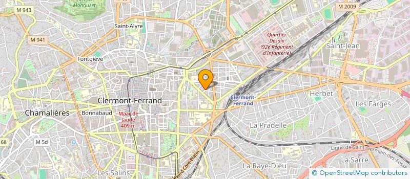 localisation de l'entreprise SCI A.R.G.  CLERMONT-FERRAND