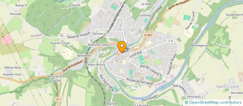 localisation de l'entreprise SCI A ROGARD  CHATEAULIN