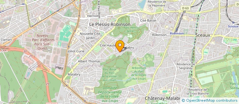 localisation de l'entreprise SCI A ROULETTES à LE PLESSIS-ROBINSON