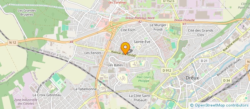 localisation de l'entreprise SCI A-S à DREUX