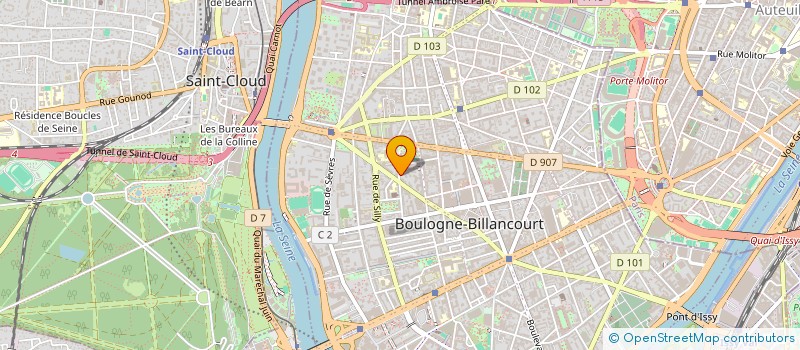 localisation de l'entreprise SCI A&S à BOULOGNE-BILLANCOURT