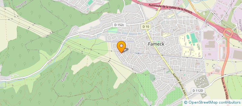 localisation de l'entreprise SCI A.S.  FAMECK