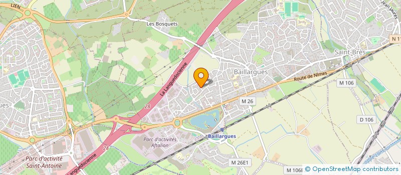 localisation de l'entreprise SCI A&S à BAILLARGUES