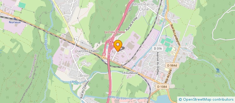 localisation de l'entreprise SCI A.S  MONTREAL-LA-CLUSE