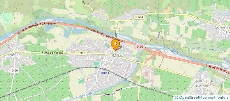 localisation de l'entreprise SCI A.S.C.  MILLAS