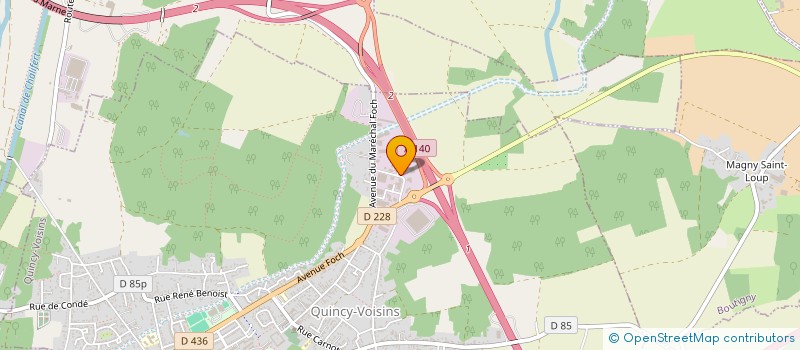 localisation de l'entreprise SCI A&S CHAMPIGNY  QUINCY-VOISINS