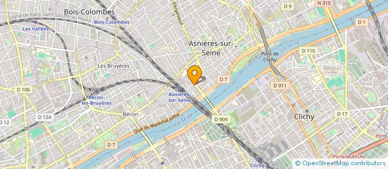 localisation de l'entreprise SCI A.S.G. à ASNIERES-SUR-SEINE