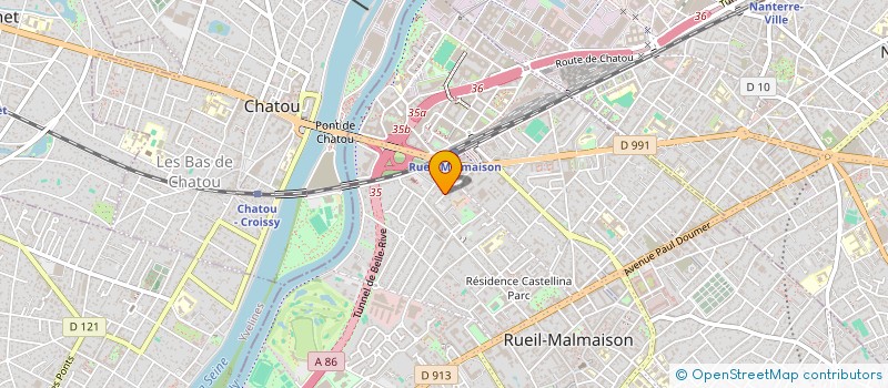 localisation de l'entreprise SCI A.S.J.P. INVEST à RUEIL-MALMAISON