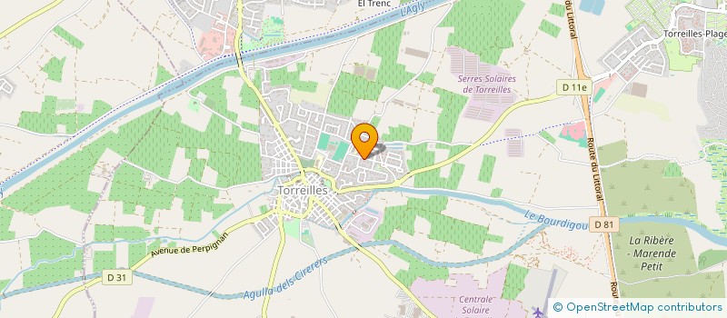 localisation de l'entreprise SCI A.S.M.  TORREILLES