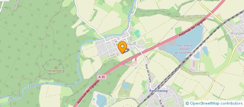 localisation de l'entreprise SCI A.S.M  LEUTENHEIM