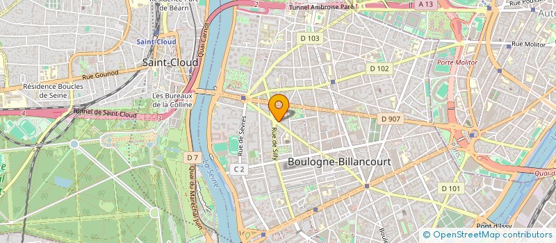 localisation de l'entreprise SCI A & SL ROBINE à BOULOGNE-BILLANCOURT