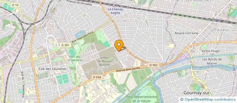 localisation de l'entreprise SCI .A.T. à NEUILLY-SUR-MARNE