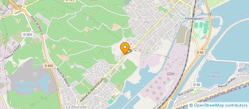 localisation de l'entreprise SCI A.T.A.D.O. à FRONTIGNAN