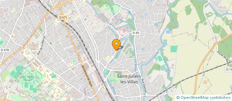 localisation de l'entreprise SCI A.T.B.  SAINT-JULIEN-LES-VILLAS