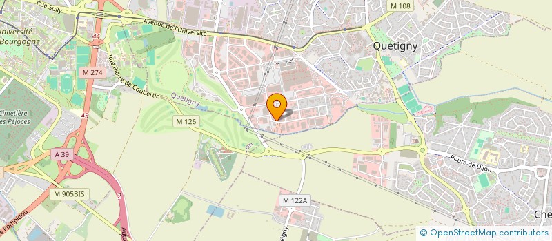 localisation de l'entreprise SCI A.T.C.  QUETIGNY