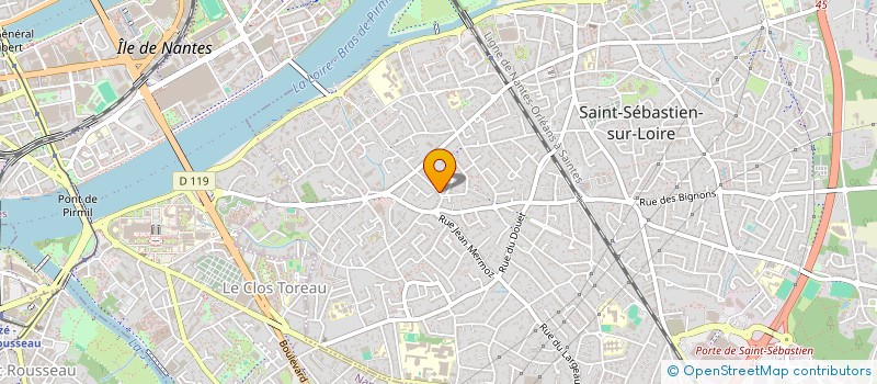 localisation de l'entreprise SCI A.T.IS à SAINT-SEBASTIEN-SUR-LOIRE