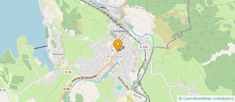 localisation de l'entreprise SCI A.T.M.  LANGOGNE