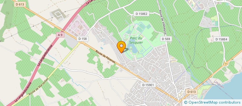 localisation de l'entreprise SCI A.T.M. à MEZE