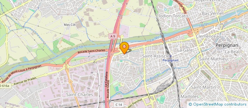 localisation de l'entreprise SCI A T R  PERPIGNAN
